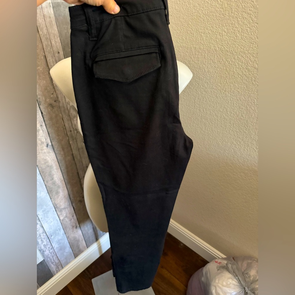 Black skinny cargo type pant